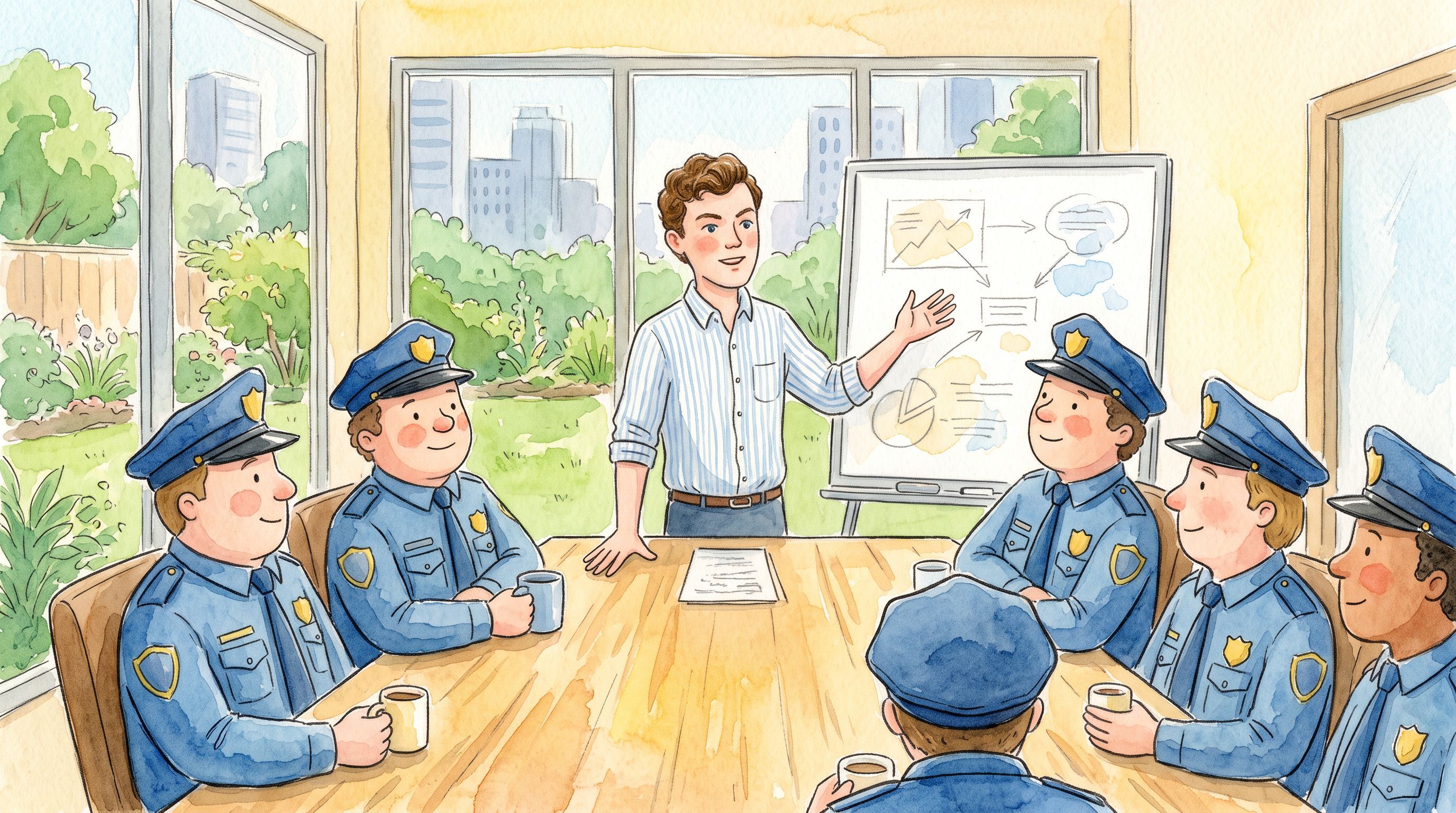 A presentation to police